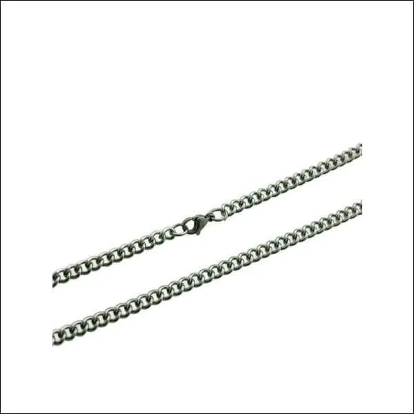RVS Halsketting Gourmet Schakel Zilverkleurig &acirc;&euro;&ldquo; Stalen Schakelketting Unisex - Un