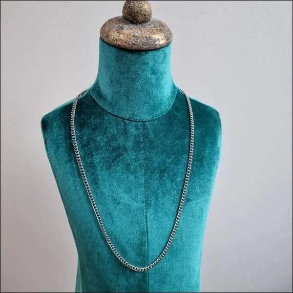 RVS Halsketting Gourmet Schakel Zilverkleurig &acirc;&euro;&ldquo; Stalen Schakelketting Unisex - Un