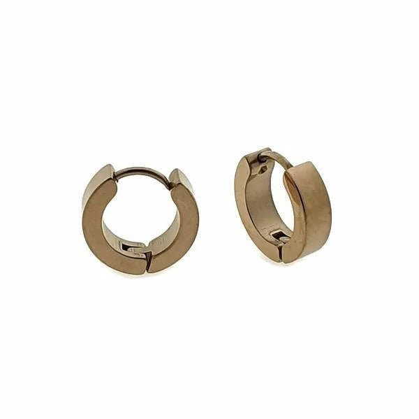 Stalen Ros&Atilde;&copy; Oorringen  - 13mm -