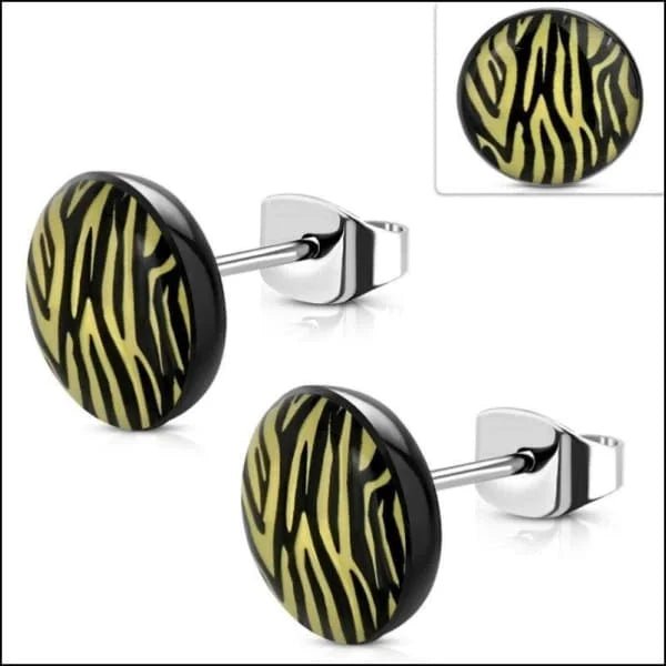 Zebra Strepen Oorbellen van Aramat Jewels&Acirc;&reg; -
