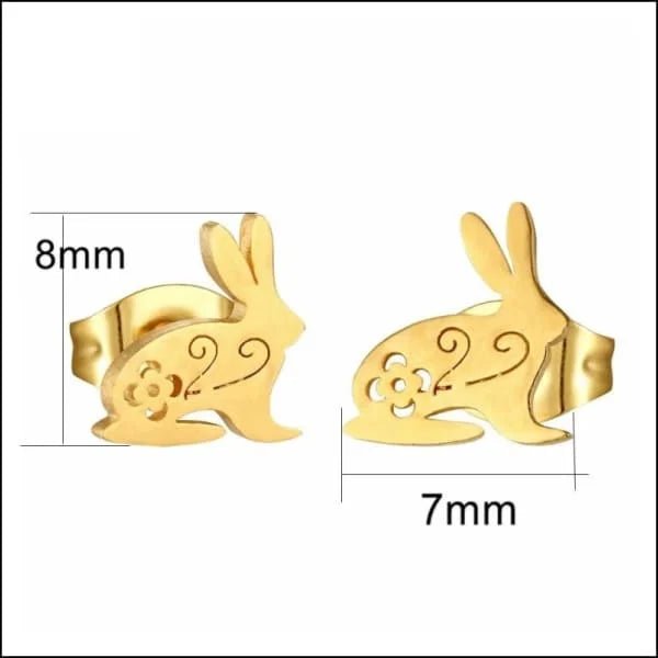 RVS Dieren Oorbellen Diverse Motieven - Dierenliefhebber Oorstekers - Aapje-10x8mm -
