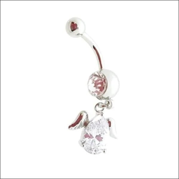 Chirurgisch Stalen navelpiercing vleugel design - Unisex