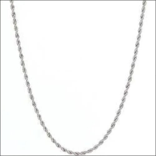Stijlvolle Stalen Koordketting &acirc;&euro;&ldquo; 50cm Rope Chain RVS Unisex - Unisex