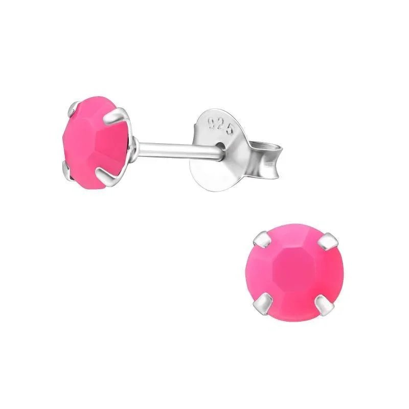 925 Zilveren Kristal Oorbellen  - Sprankelende Zirkonia Studs - 3mm / Transparant -