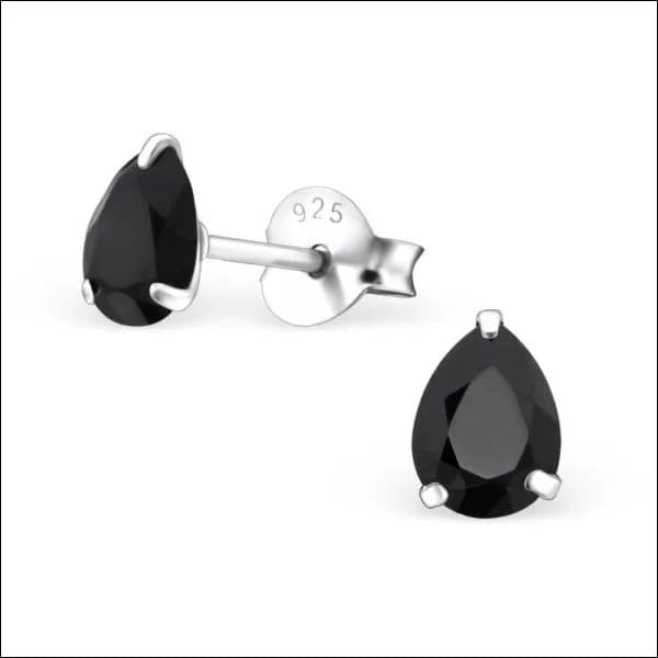 Zilveren Zirkonia Druppel Oorbellen - 6x4mm / Doorzichtig -