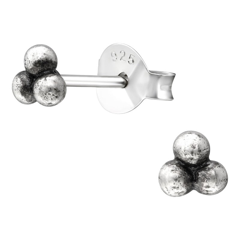 925 zilveren Oorbellen Kinder  Dots 4mm -