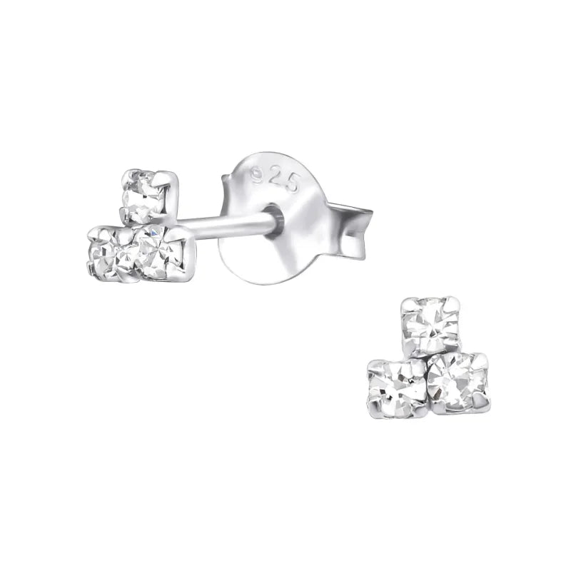 Schitterende Kristal Oorbellen - Transparant-4mm -