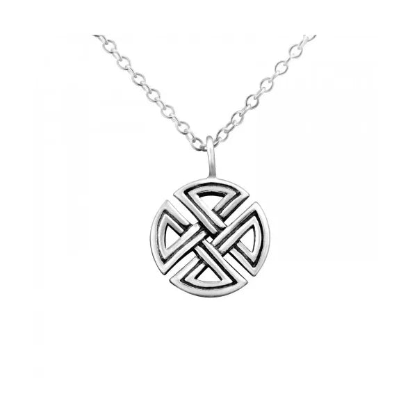 Zilveren Keltische Hanger Damesketting &acirc;&euro;&ldquo; Staal Symbolische Ketting RVS - Keltisch