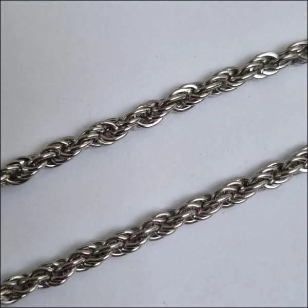 Stalen Koordketting Zilverkleurig &acirc;&euro;&ldquo; Comfortabele Rope Chain RVS Unisex - Unisex