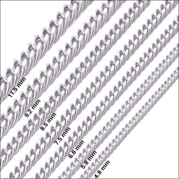 Gourmet Schakelketting Staal &acirc;&euro;&ldquo; Zilverkleurig Soepele Ketting RVS - 70cm / 5mm - U