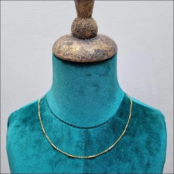 Goudkleurige Stalen Anker Schakel Ketting &acirc;&euro;&ldquo; Maritieme Schakelketting RVS - Unisex