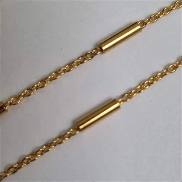 Goudkleurige Stalen Anker Schakel Ketting &acirc;&euro;&ldquo; Maritieme Schakelketting RVS - Unisex