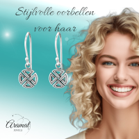 Zilveren Keltische Oorhangers -