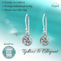 Zilveren Keltische Oorhangers -