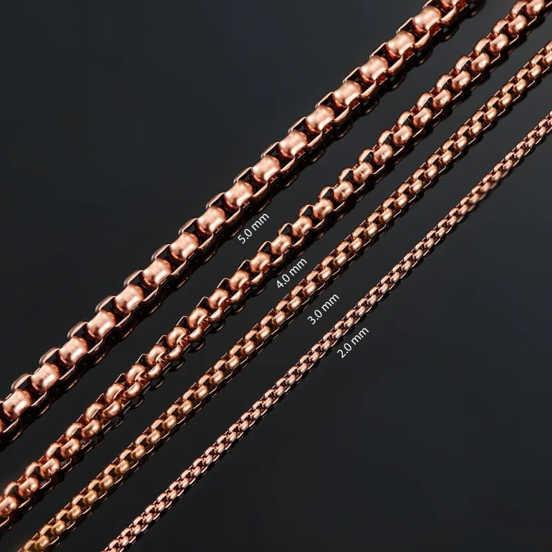 Ros&Atilde;&copy;kleurige Stalen Jasseron Ketting &acirc;&euro;&ldquo; Elegante Schakelketting Dames