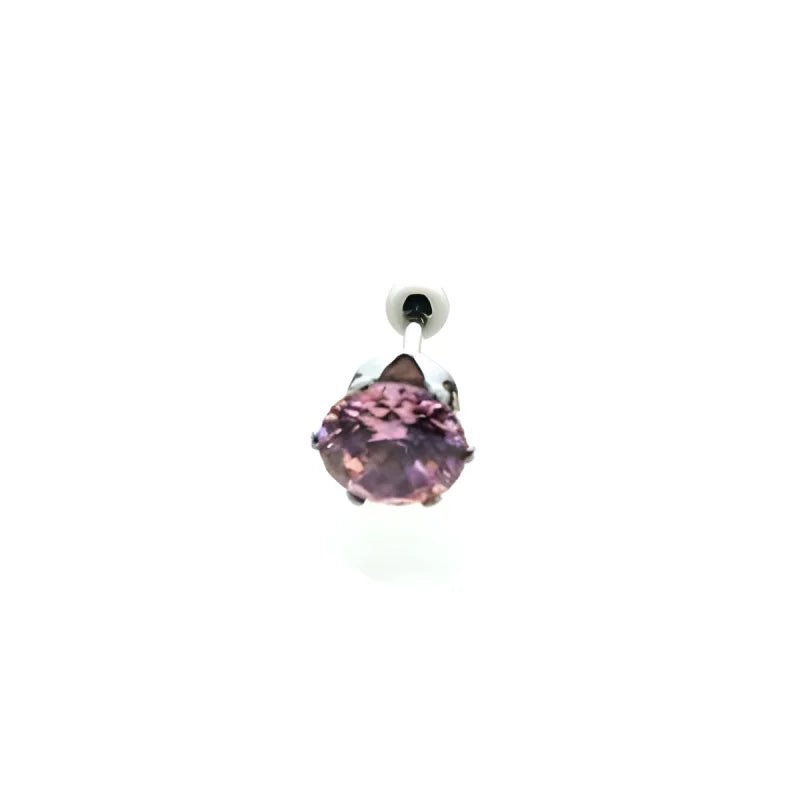 Roze Zirkonia Helix Piercing met Piercing - Unisex