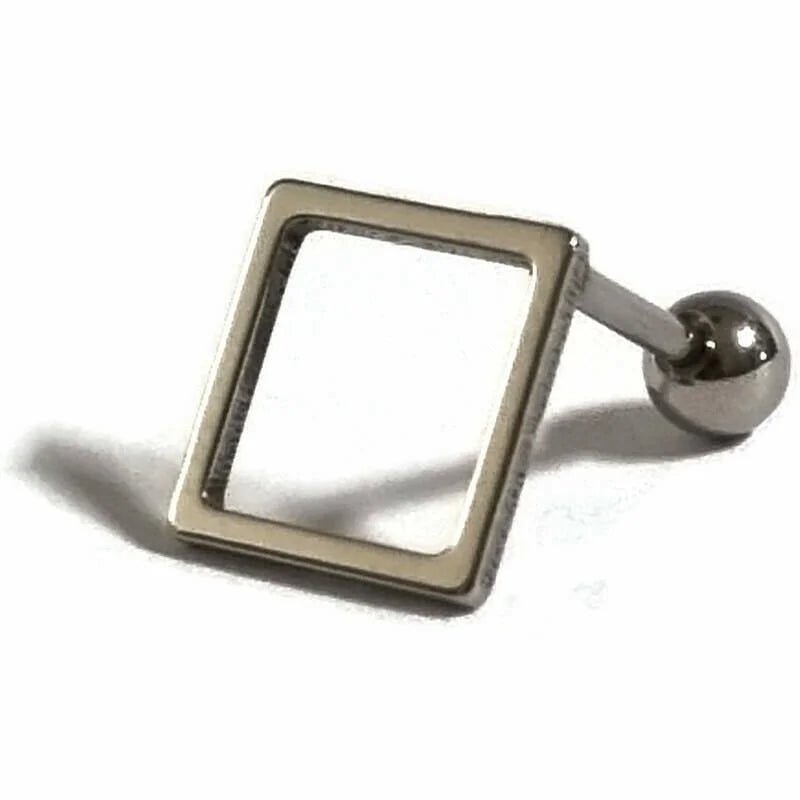Vierkant Chirurgisch Staal Helix Oorpiercing - Unisex