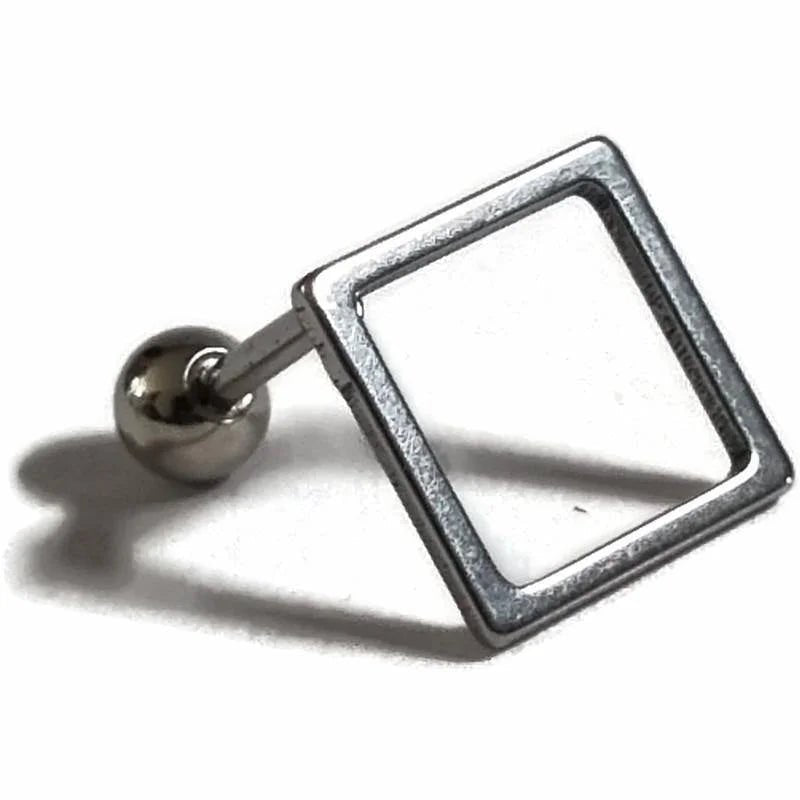 Vierkant Chirurgisch Staal Helix Oorpiercing - Unisex