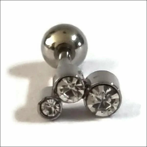 Transparante Helix Piercing of Tragus Piercing - Unisex