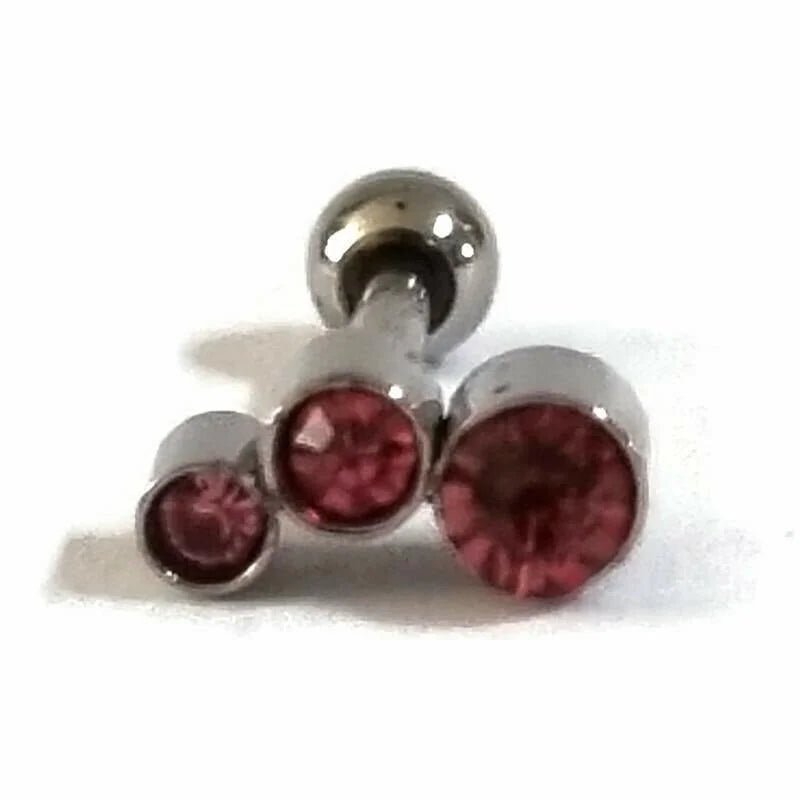Roze Steentjes Helix piercing oor - Unisex