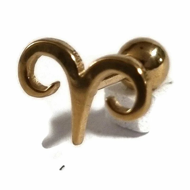 Goudkleur Fantasy Tragus Piercing - Unisex