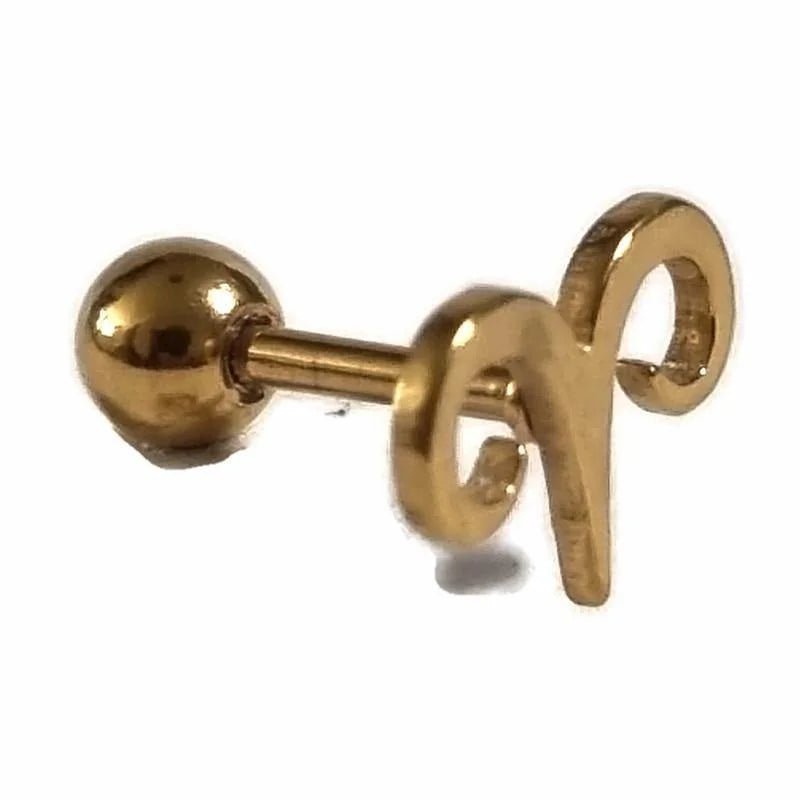 Goudkleur Fantasy Tragus Piercing - Unisex