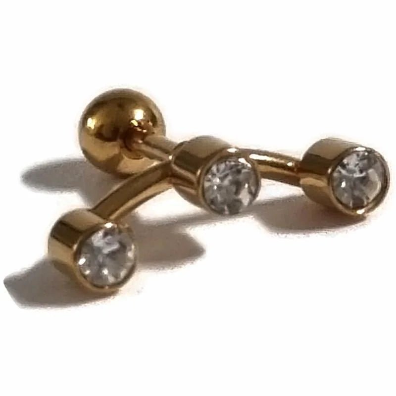 Oor Piercing van Goudkleurig Staal - Unisex