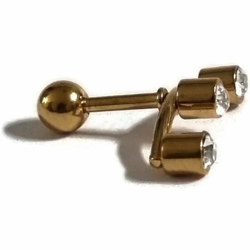 Oor Piercing van Goudkleurig Staal - Unisex