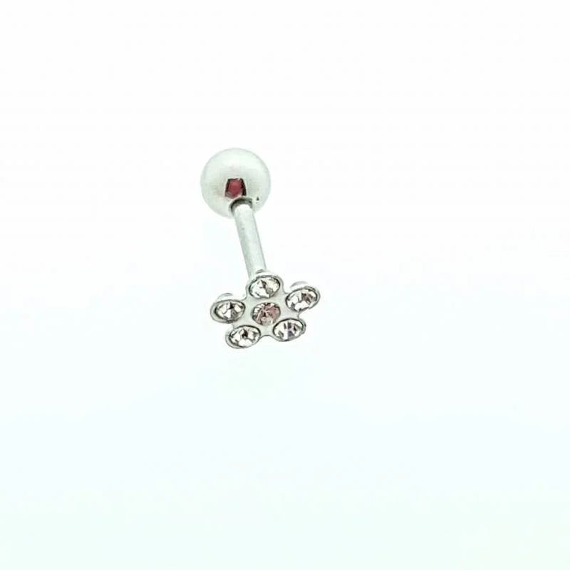 Stijlvolle Helix piercing met Strass Steentjes - Unisex