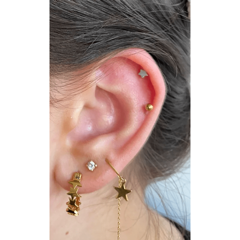 Ster Chirurgisch Staal Helix piercing - Unisex