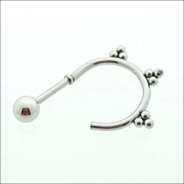 Fantasie Helixpiercing met 3 Bolletjes - Unisex