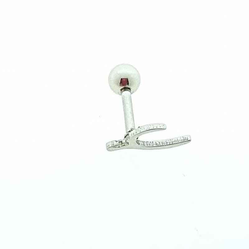 Fantasie Helixpiercing - Zilverkleurige Helix Piercing - Unisex