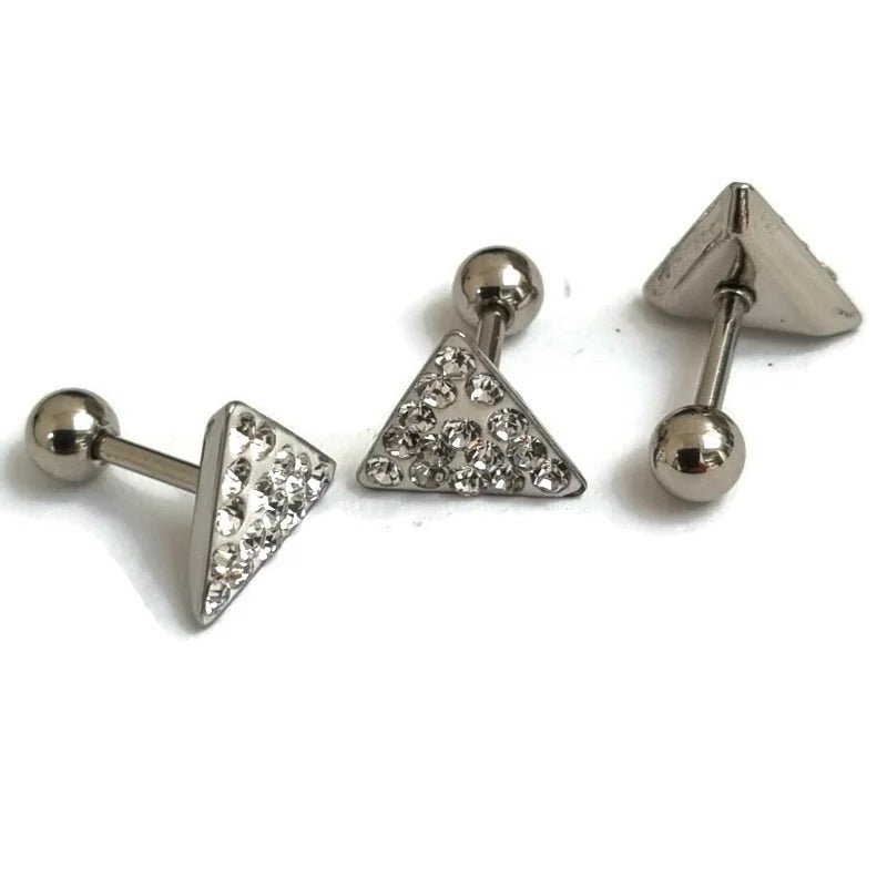 Chirurgisch Stalen Helix piercing met Driehoek - Unisex
