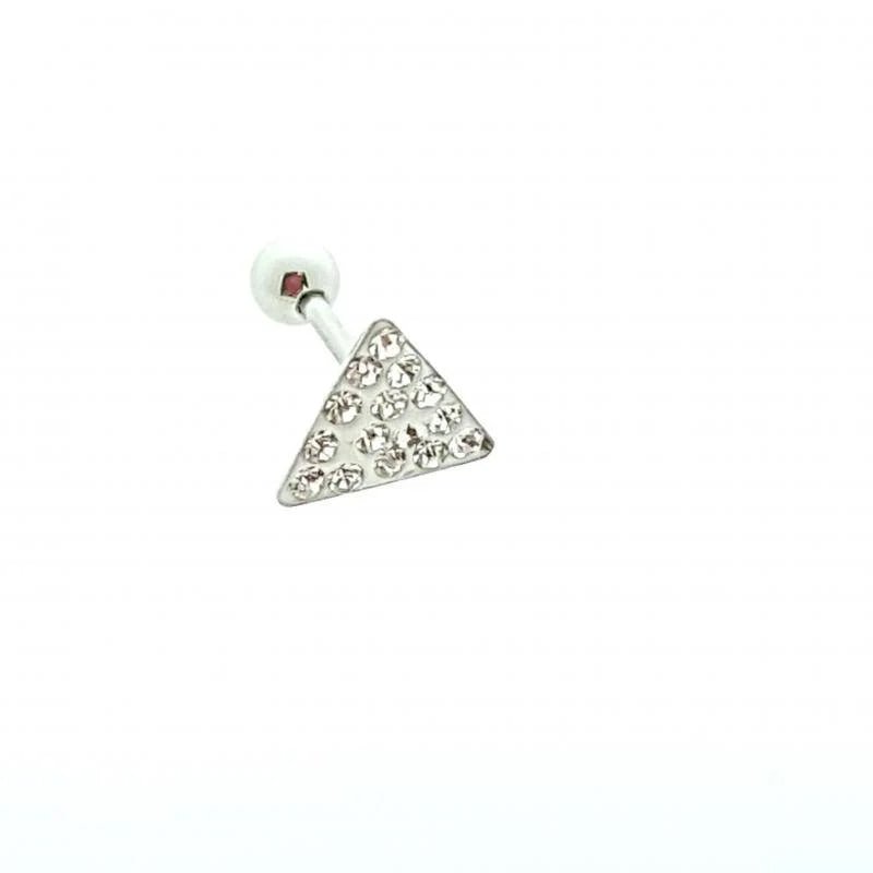 Chirurgisch Stalen Helix piercing met Driehoek - Unisex