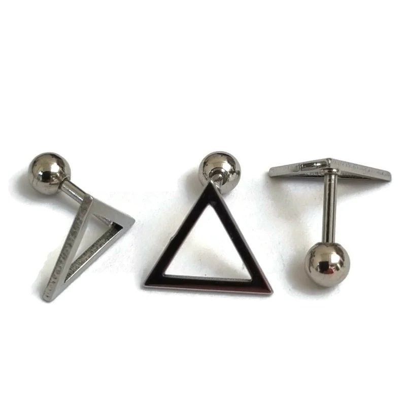 Stijlvolle Helixpiercing Driehoek - Zilverkleurige Piercing - Unisex