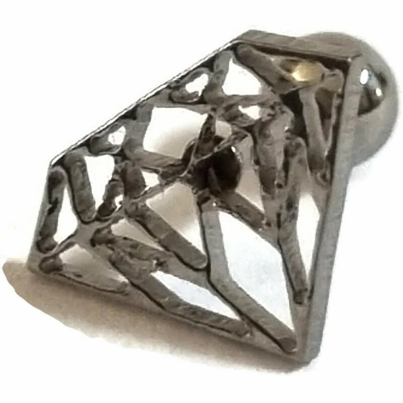 Diamant Chirurgisch Stalen Helix piercing oor - Unisex