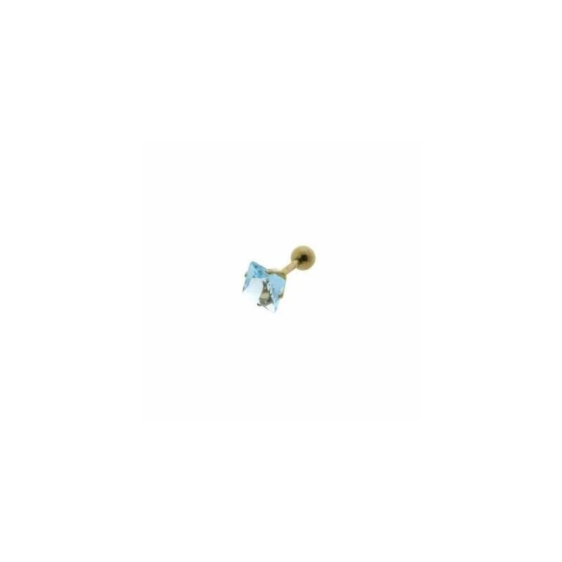 Licht Blauw Zirkonia Helix Piercing - Chirurgisch Staal - Unisex