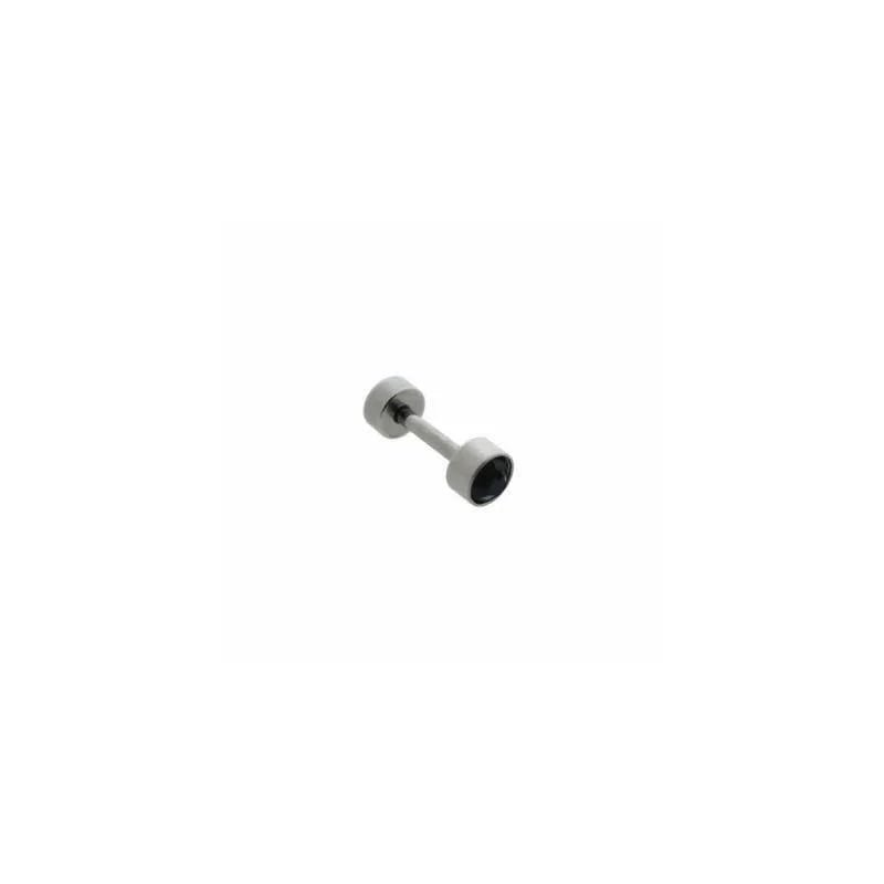 Zwarte Helix Piercing met Zirkonia - Trendy Oorpiercing - Unisex