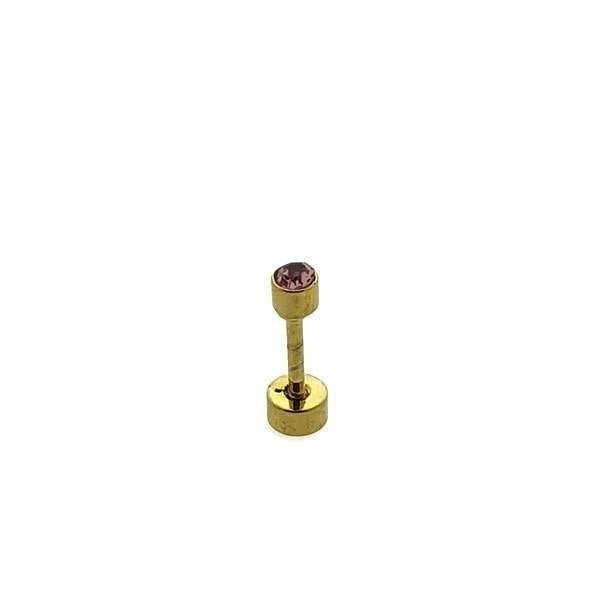 Roze Zirkonia Helix Piercing van Chirurgisch Staal - Unisex