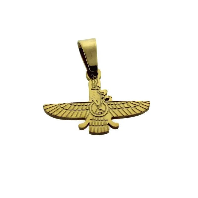 Egyptische God Ra Hanger - Staal Goudkleurig - Unisex