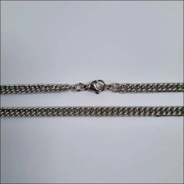 Gourmetketting Staal Zilverkleurig &acirc;&euro;&ldquo; 60cm Soepele Schakelketting RVS - Unisex