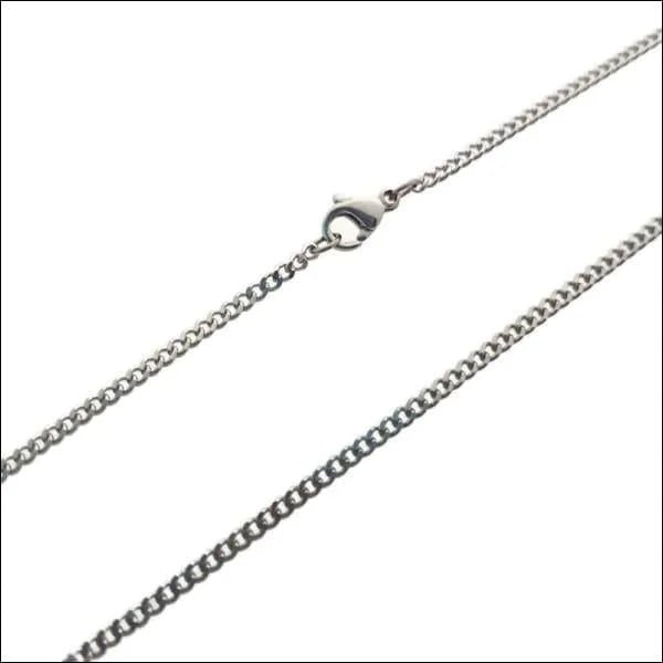 Zilverkleurige Stalen Gourmetketting &acirc;&euro;&ldquo; 55cm Fijne Schakelketting RVS - Unisex