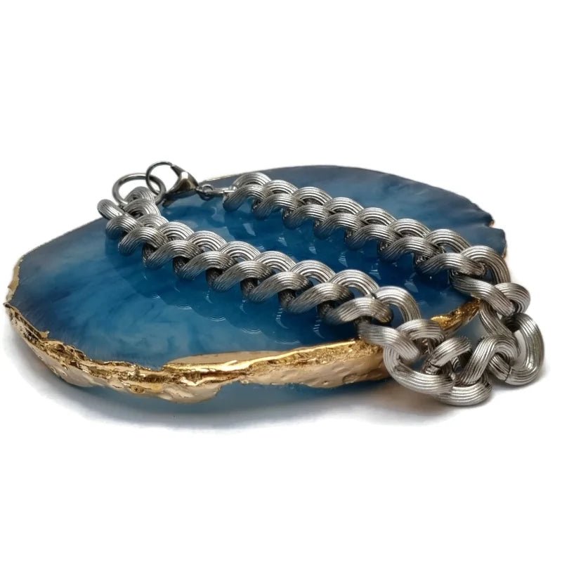 Trendy Gourmet Schakel Armband man - Unisex