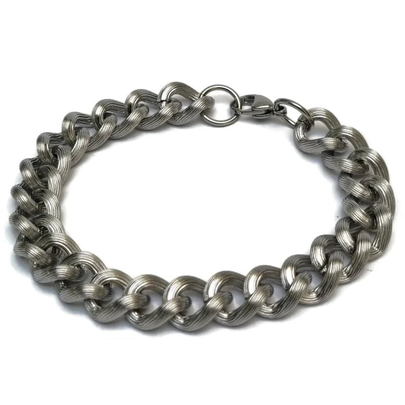 Trendy Gourmet Schakel Armband man - Unisex