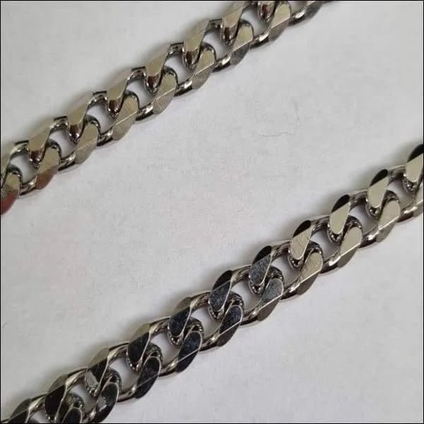 Zilverkleurige Gourmet Ketting Staal &acirc;&euro;&ldquo; Klassieke Schakelketting RVS - Unisex