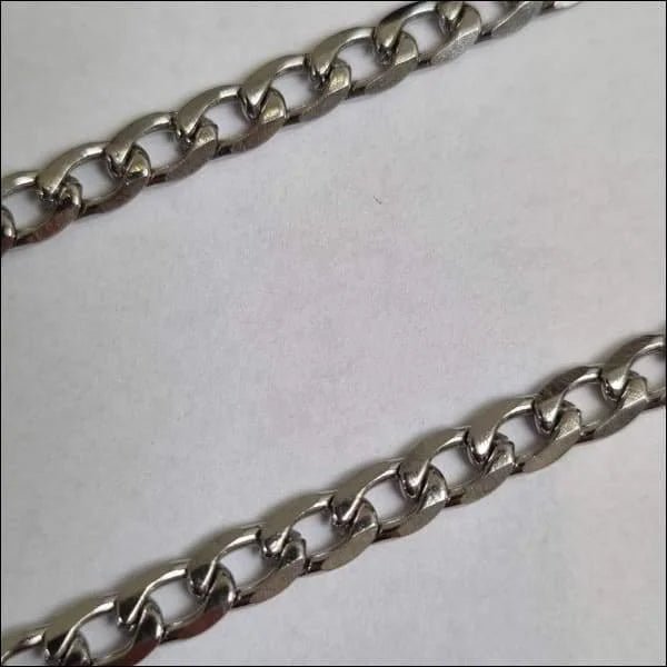 Zilverkleurige Gourmet Ketting Staal &acirc;&euro;&ldquo; Trendy Unisex Schakelketting RVS - Unisex