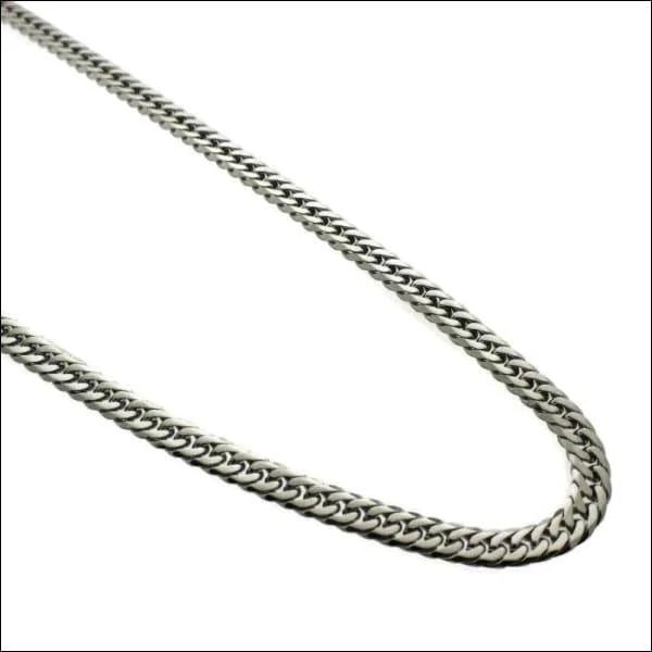 Stalen Gourmet Ketting Zilverkleurig &acirc;&euro;&ldquo; 55cm Schakelketting Dames Heren - Unisex
