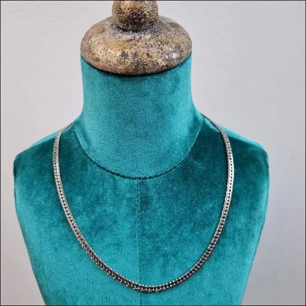 Stalen Gourmet Ketting Zilverkleurig &acirc;&euro;&ldquo; 55cm Schakelketting Dames Heren - Unisex
