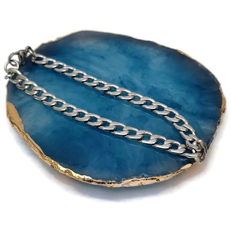 Tijdloze Stalen Gourmet Armband Karabijn Slot - Unisex