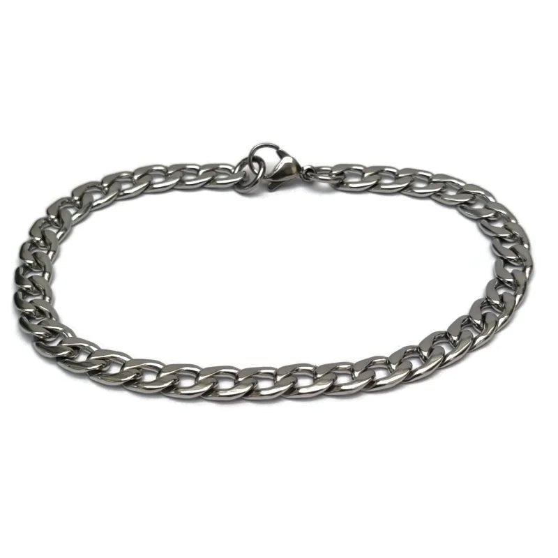 Tijdloze Stalen Gourmet Armband Karabijn Slot - Unisex
